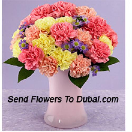 24 Mixed Carnations