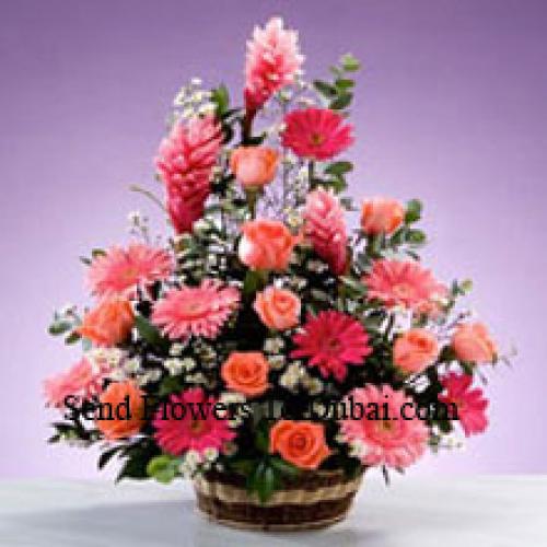 Assorted Stems Flower Basket