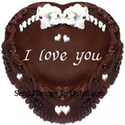 1 Kg Chocolate Heart Cake