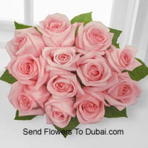 12 Beautiful Pink Roses